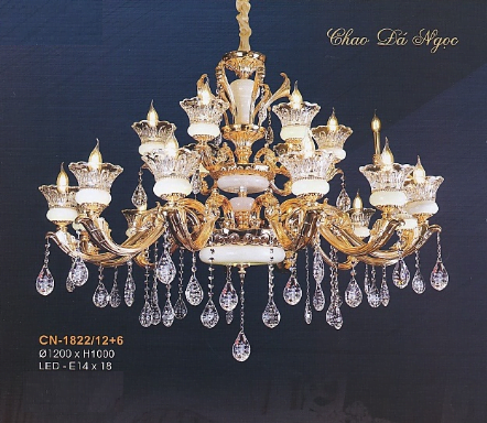 Đèn chùm cổ điển CN1822/12+6