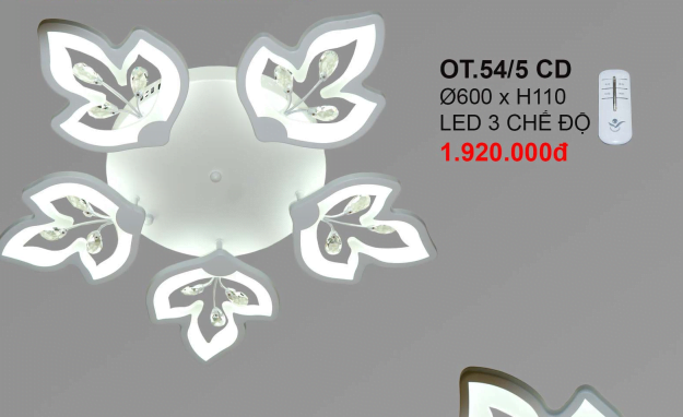 Đèn ốp trần hiện đại OT54/5 CD