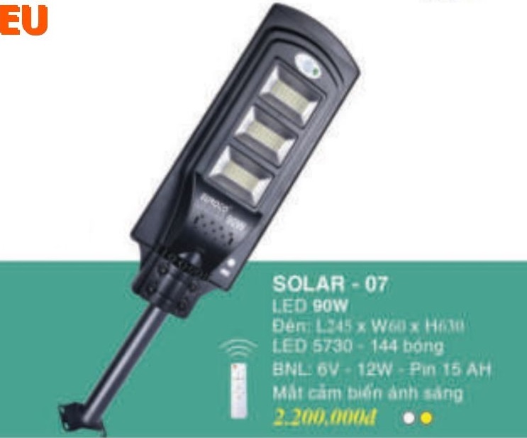 Đèn năng lượng mặt trời SOLAR07 - Ảnh 2