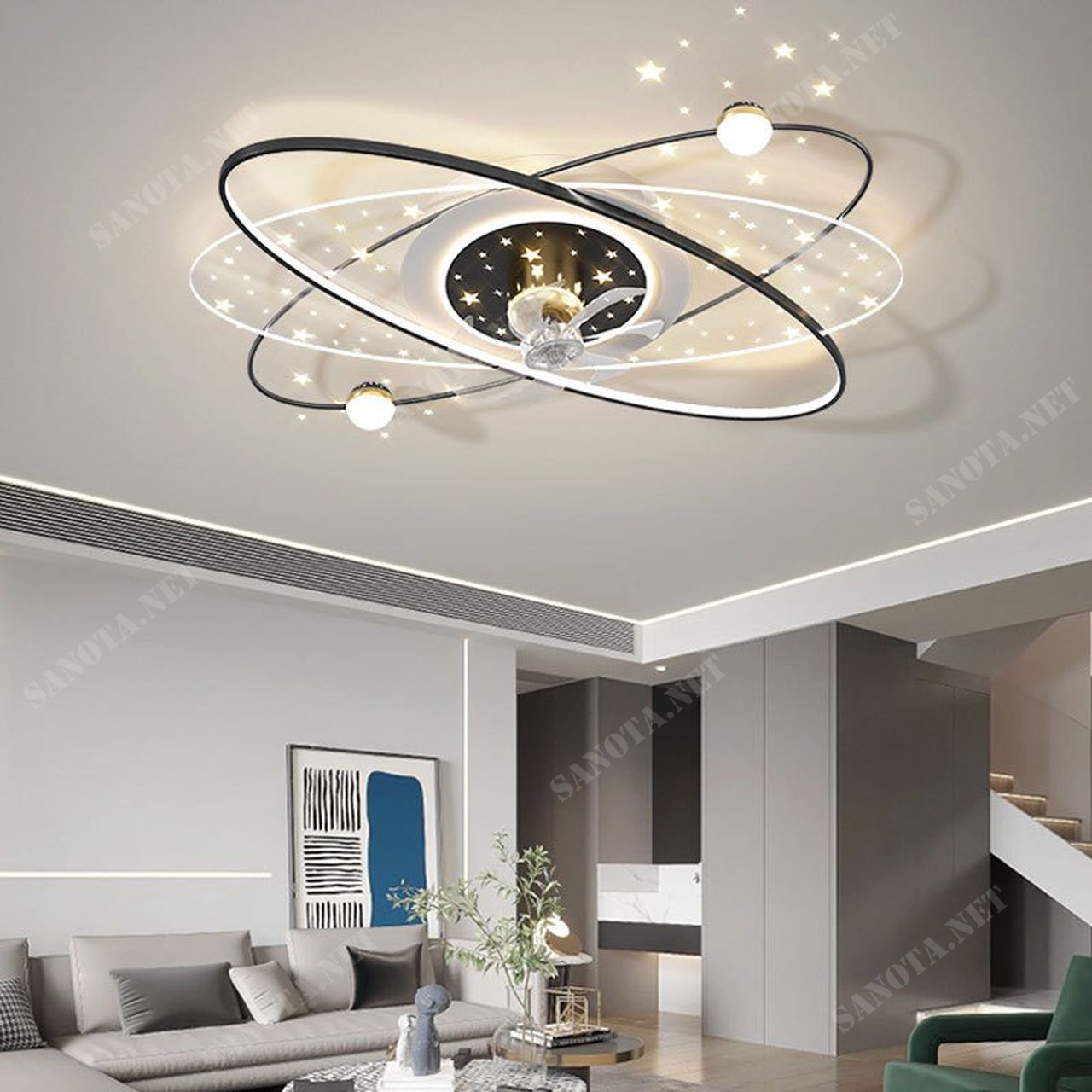 Đèn Ốp Trần Có Quạt SNT1705