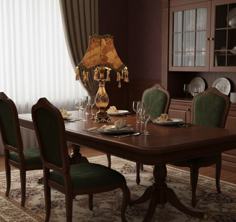 Đèn bàn trang trí cổ điển mang đậm hơi thở quý tộc châu Âu. Là biểu tượng của sự sang trọng và quyền uy trong không gian nội thất cao cấp. Với thiết kế tinh xảo, màu sắc trầm ấm và ánh sáng vàng dịu. Chiếc đèn không chỉ là vật dụng chiếu sáng mà còn là tác phẩm nghệ thuật tô điểm cho căn phòng thêm đẳng cấp và cuốn hút.