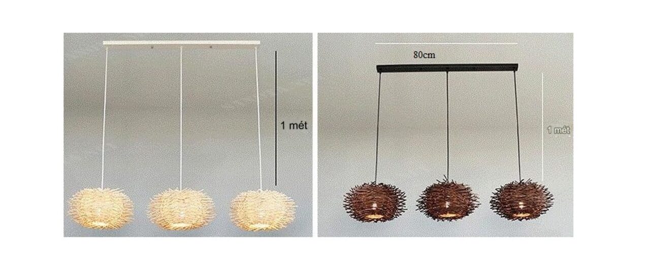 một chiếc đèn thả mây tre với thiết kế độc đáo, là một chiếc đèn cầu mây đan rối, chiếc đèn thả được làm thủ công tỉ mỉ, tôn lên nét đẹp truyền thống, vẻ đẹp giản dị mộc mạc nhưng thiết kế độc đáo vẫn đan xen nét đẹp trong thiết kế nội thất hiện đại, chiếc đèn vừa là vật chiếu sáng vừa là món đồ trang trí tạo điểm nhấn cho không gian của những nhà hàng, khách sạn hay quán cafe theo phong cách truyền thống, hay những căn nhà thiết kế đơn giản