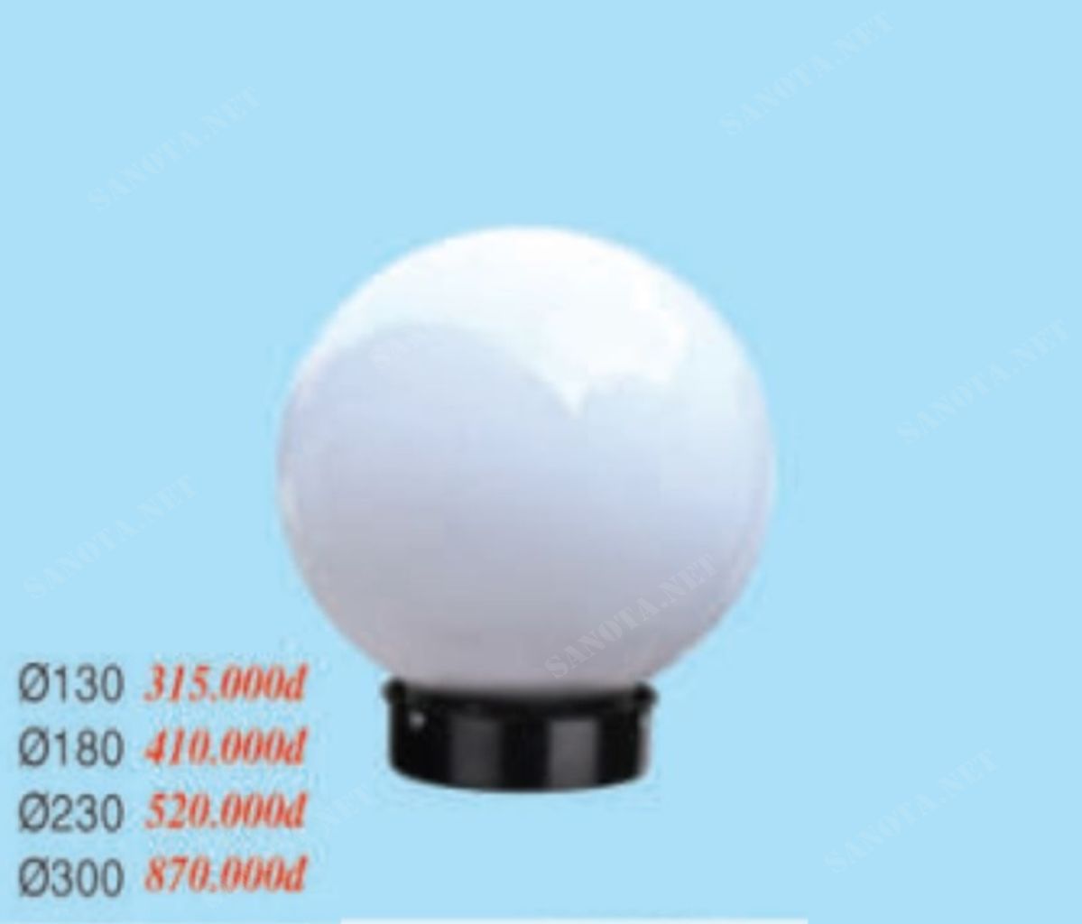 Đèn trụ cổng quả cầu SNT1