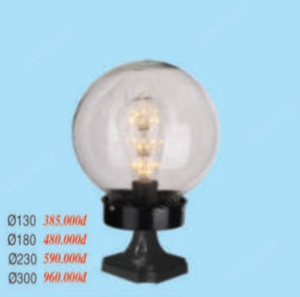 Đèn trụ cổng quả cầu thuỷ tinh SNT2