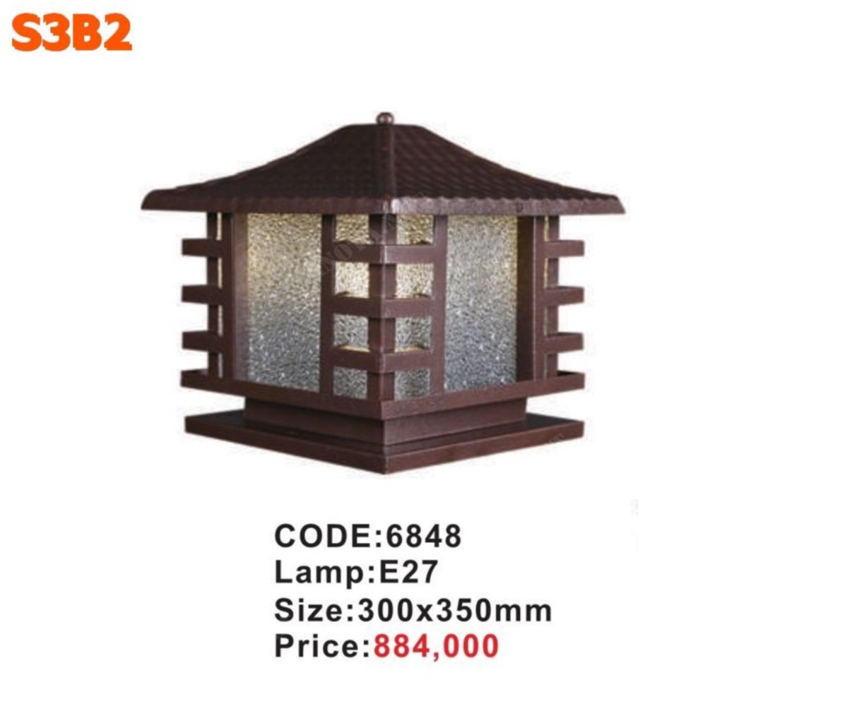 Đèn trụ cổng 6848