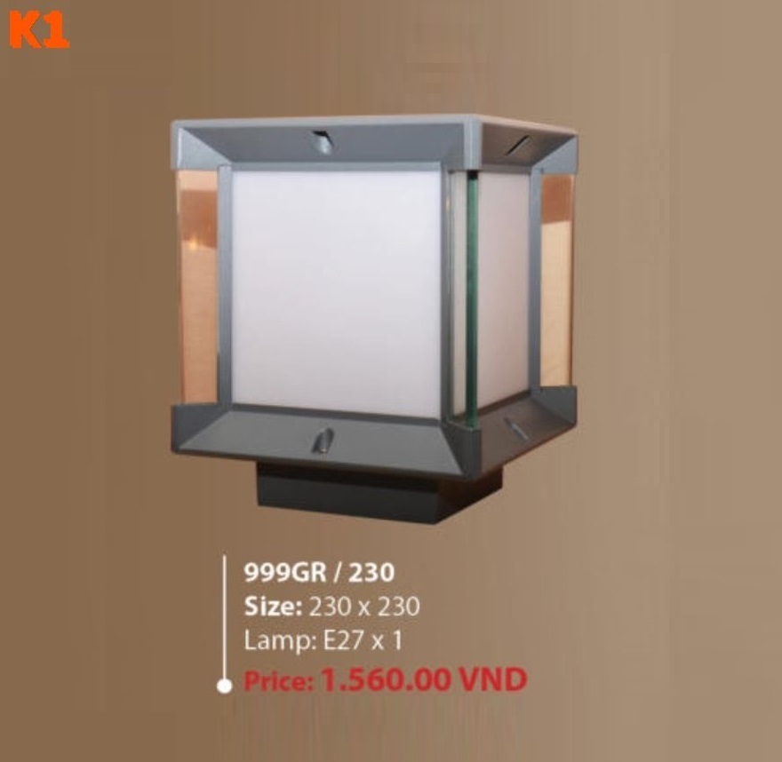 Đèn trụ cổng 999GR-230