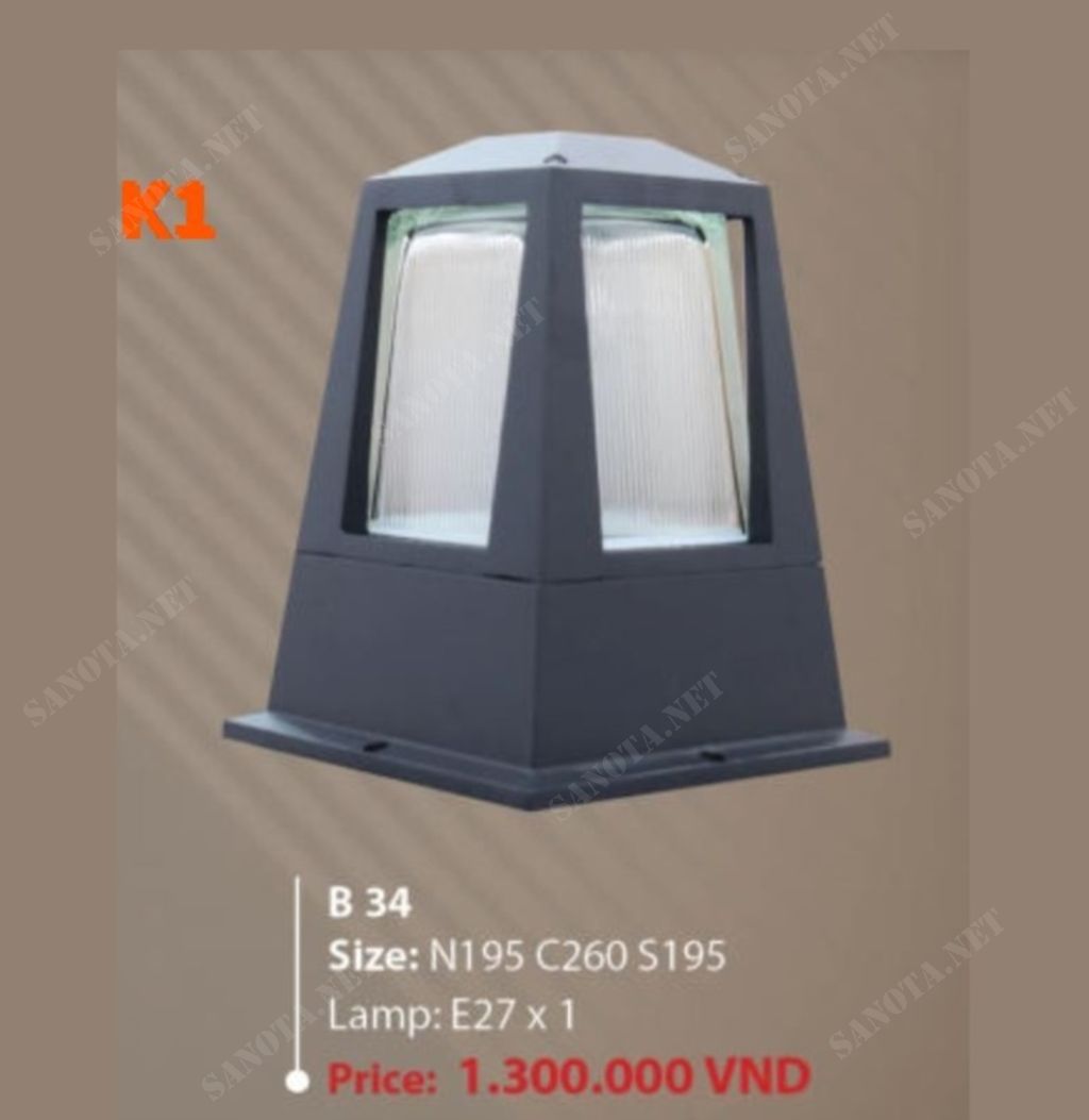 Đèn trụ cổng B34