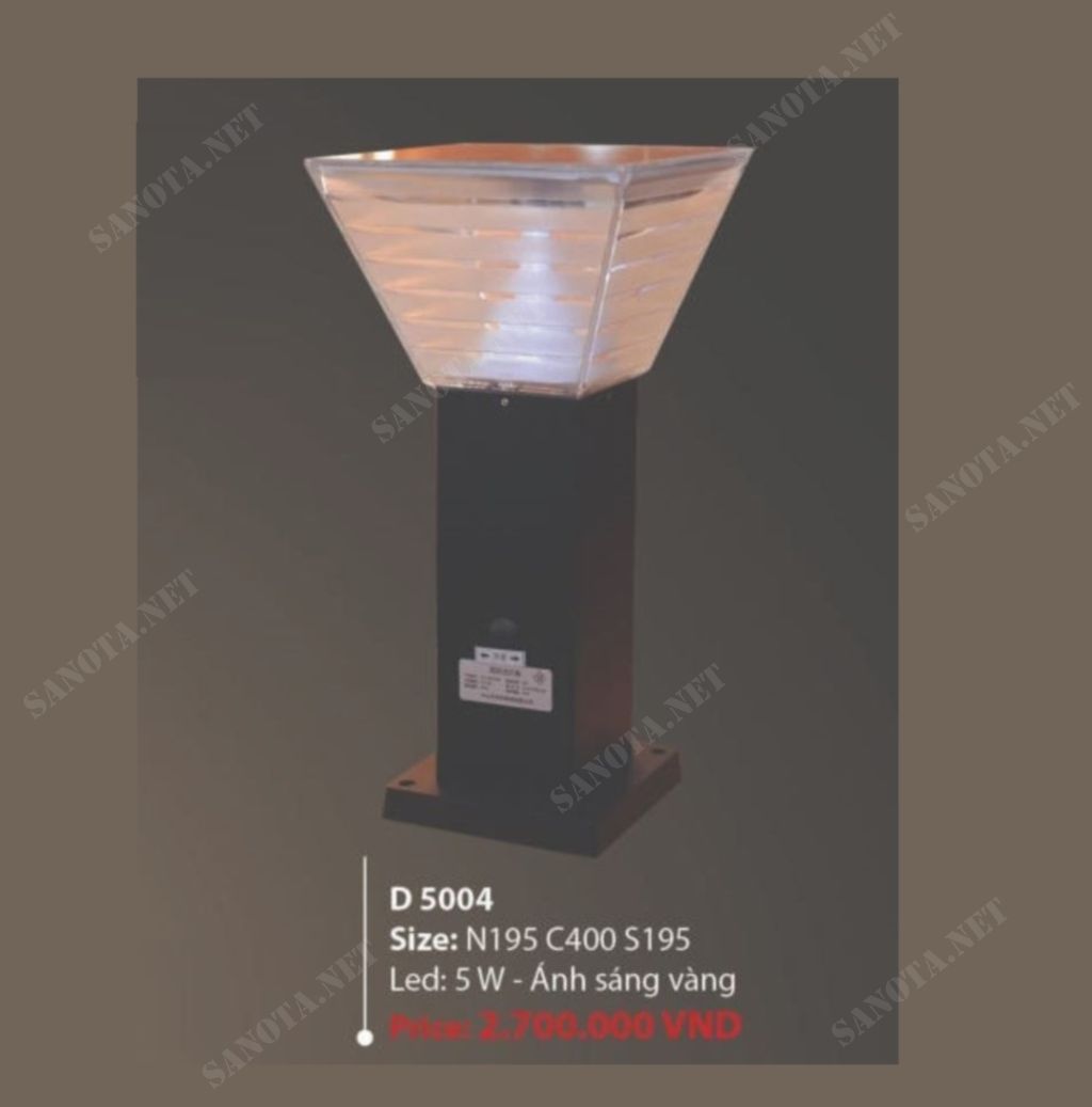 Đèn trụ cổng D5004