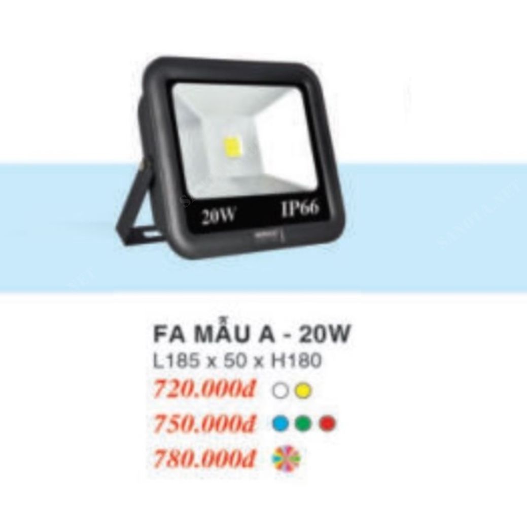Đèn pha sân vườn FA-MẪU A20W