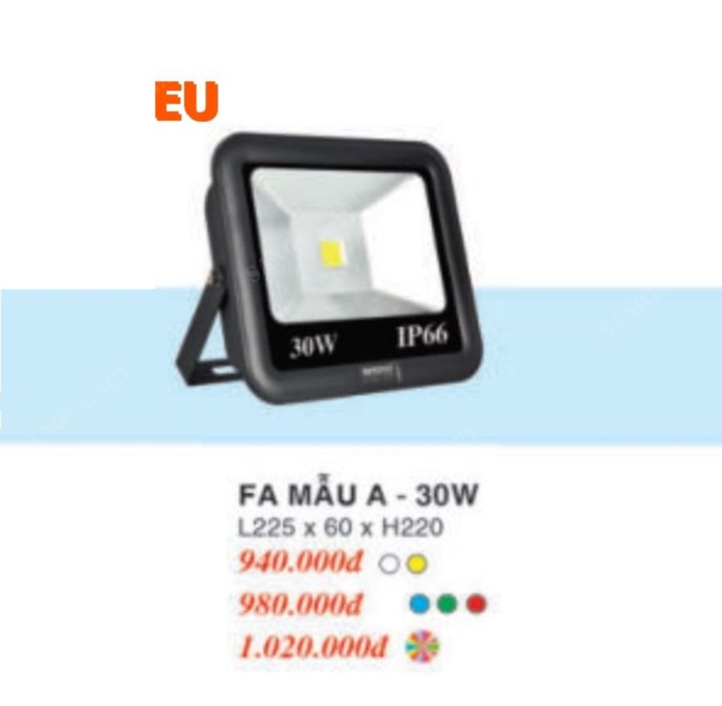Đèn pha sân vườn FA-MẪU A30W