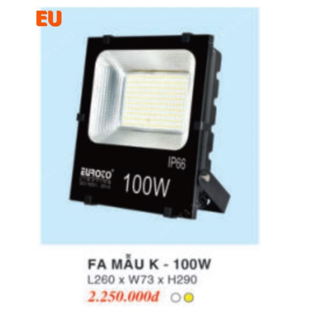 Đèn pha sân vườn FA-MẪUK100W