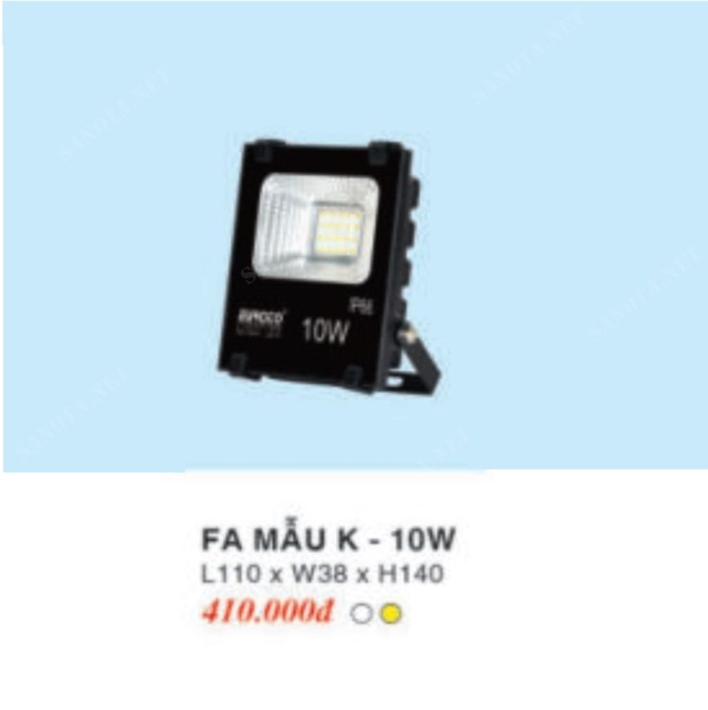Đèn pha sân vườn FA-MẪUK10W