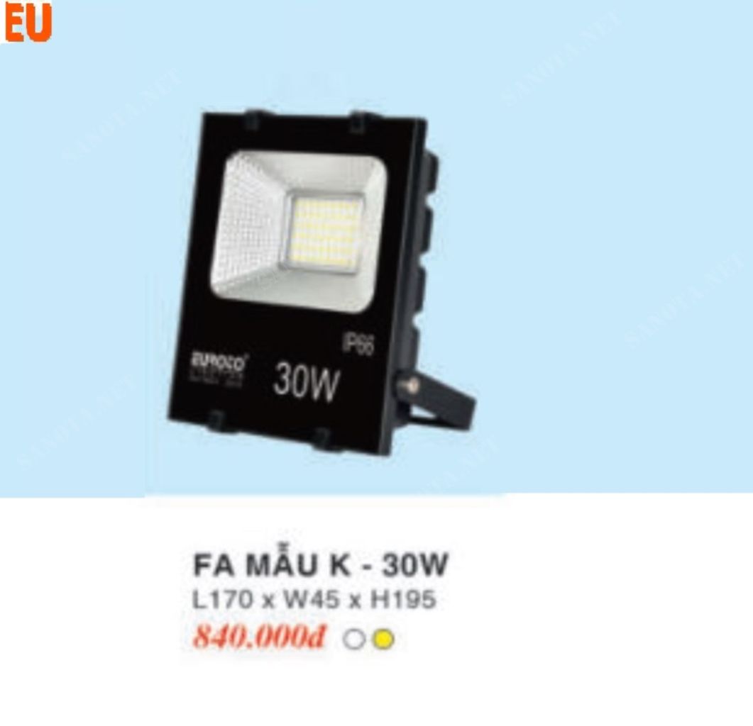 Đèn pha sân vườn FA-MẪUK30W