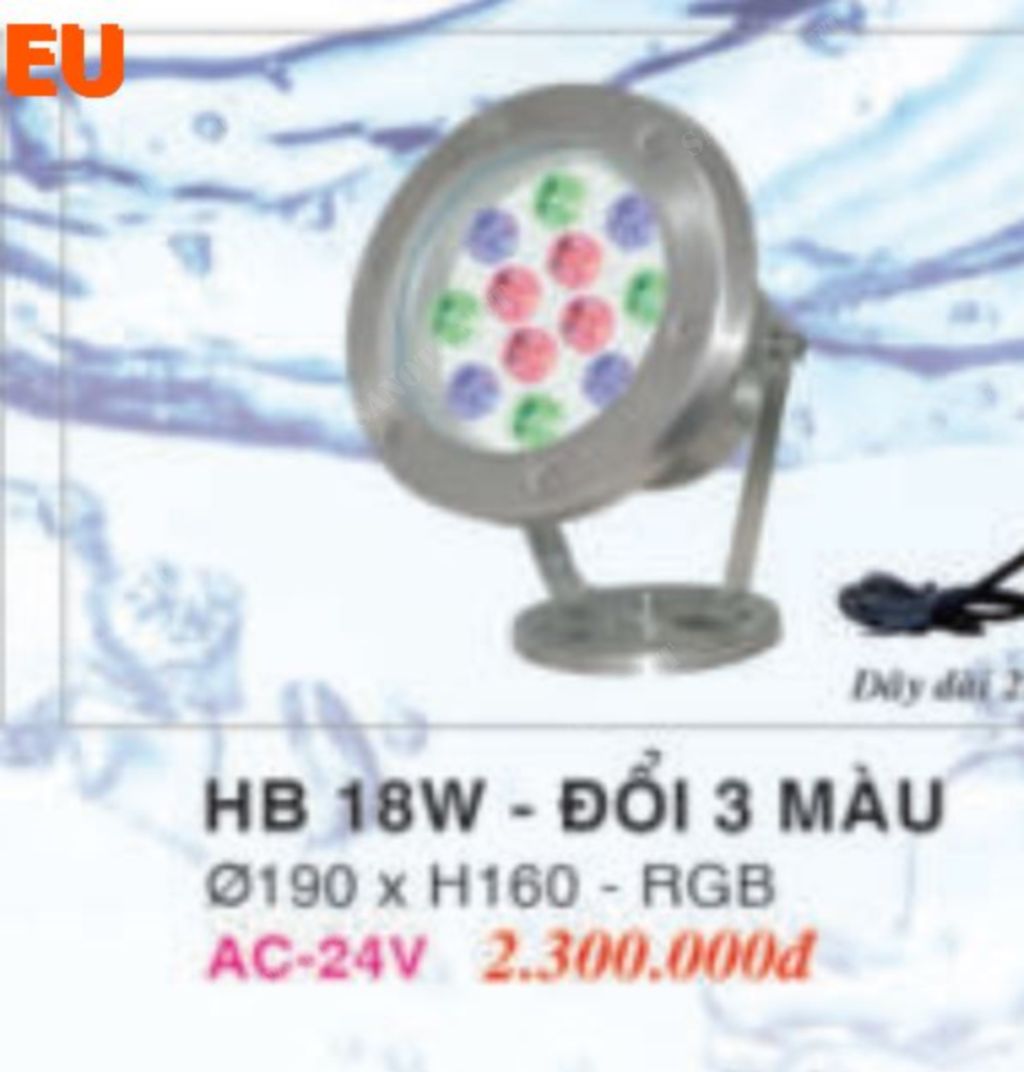 Đèn hồ bơi HB-18W-3M
