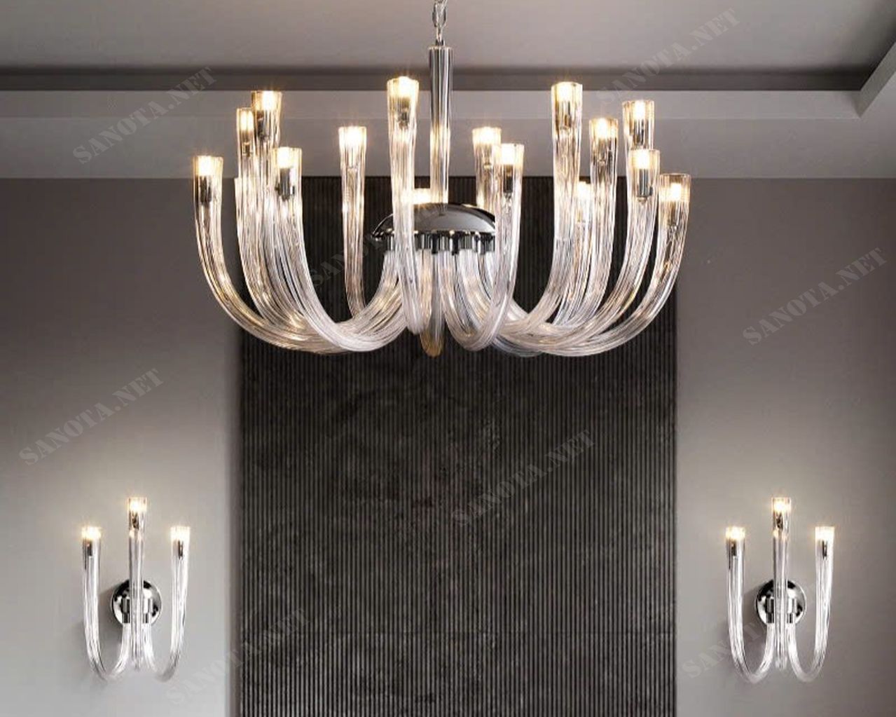 Đèn chùm cổ điển pha lê trong suốt SNT3194 à hiện thân của vẻ đẹp hiện đại và thanh lịch, hoàn hảo cho các không gian nội thất cao cấp như phòng ăn, phòng khách hay văn phòng làm việc.