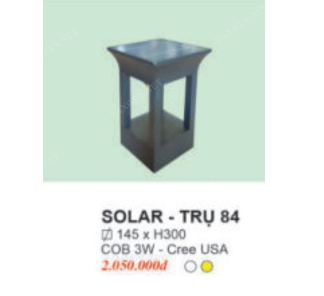 Đèn trụ cổng SOLAR-TRỤ84