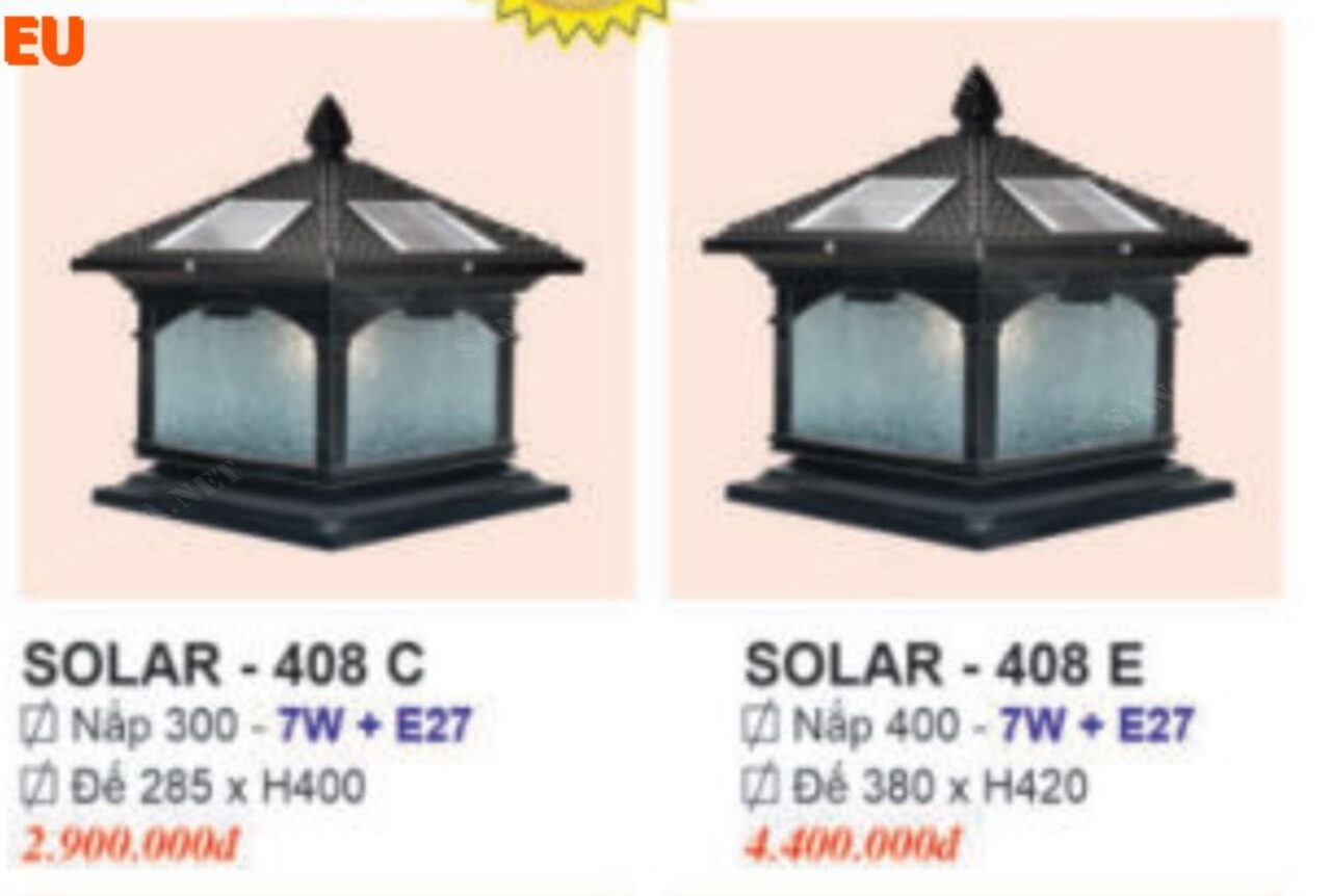 Đèn trụ cổng SOLAR408 - Ảnh 3