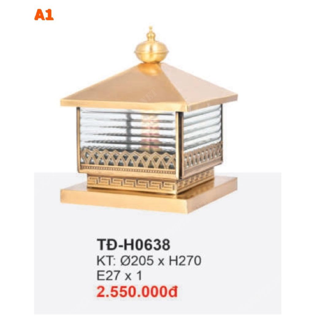 Đèn trụ cổng TD-H0638