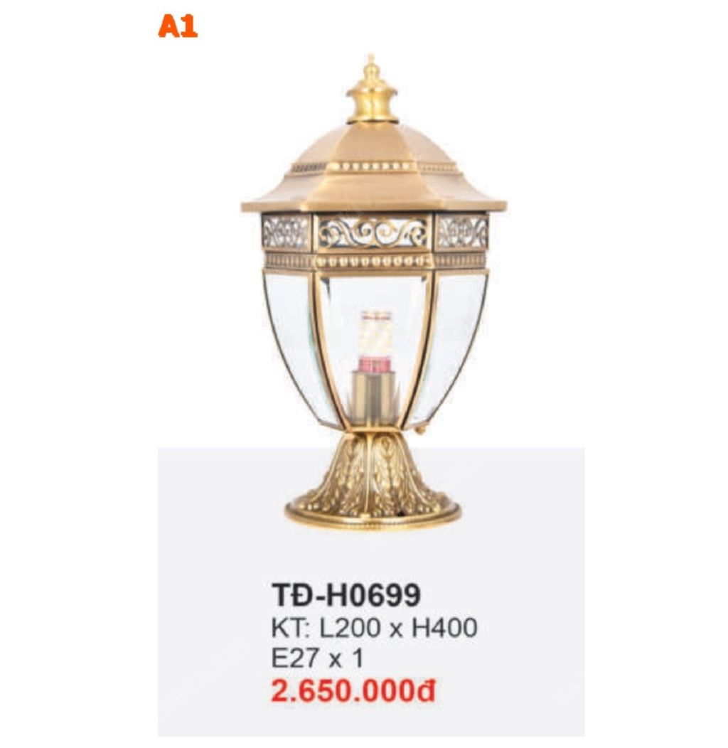 Đèn trụ cổng TD-H0699