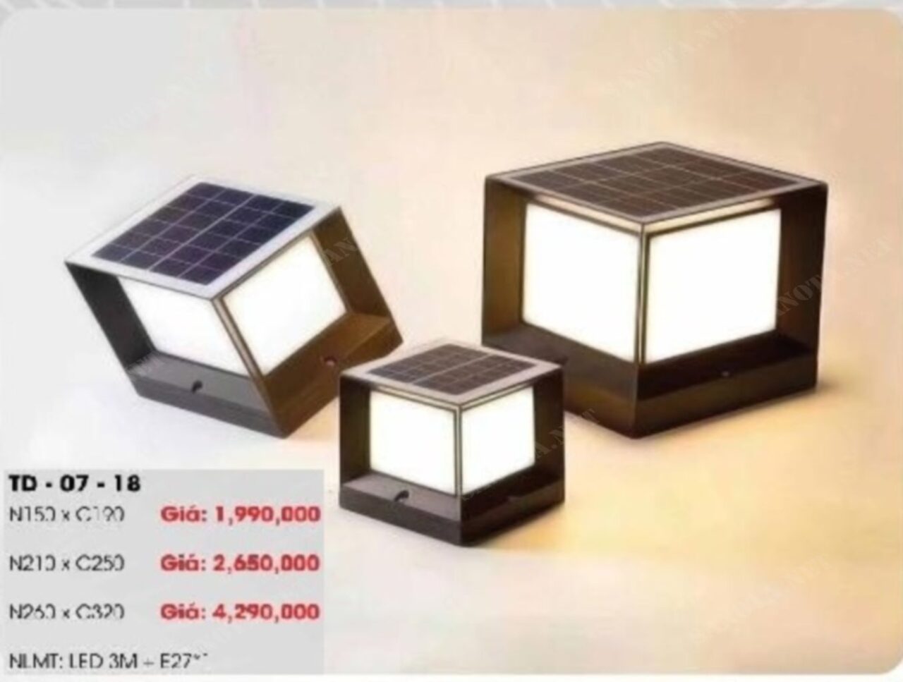 Đèn trụ cổng TD07-18