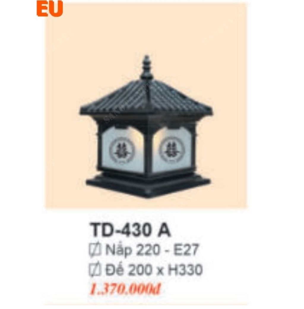 Đèn trụ cổng TD430