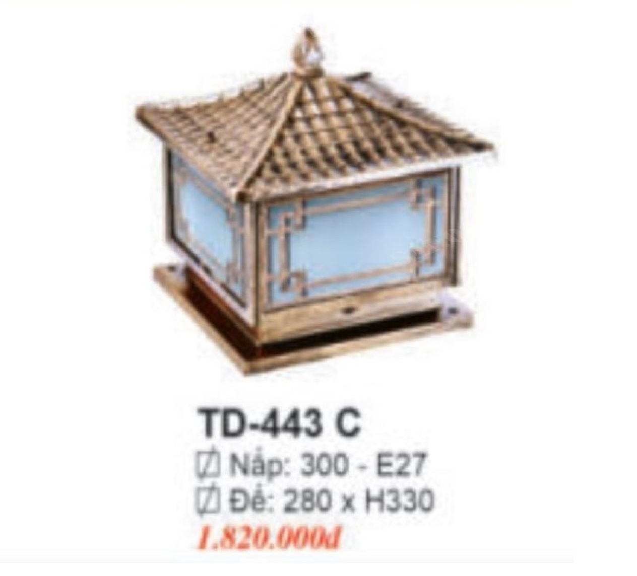 Đèn trụ cổng TD443