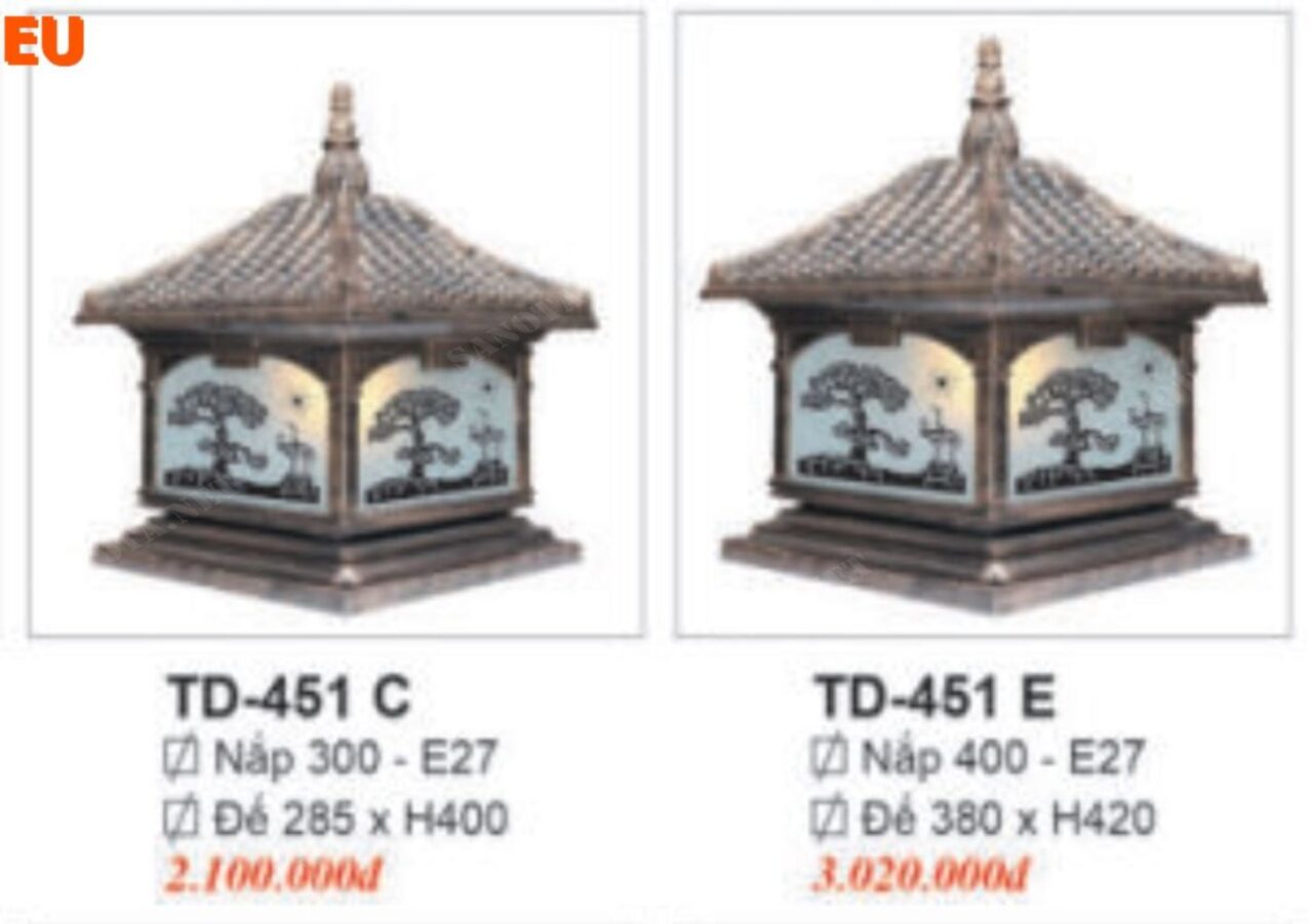 Đèn trụ cổng TD451 - Ảnh 3
