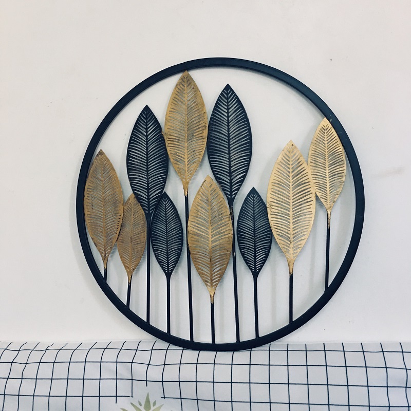 Tranh sắt treo tường decor chiếc lá SNT3649