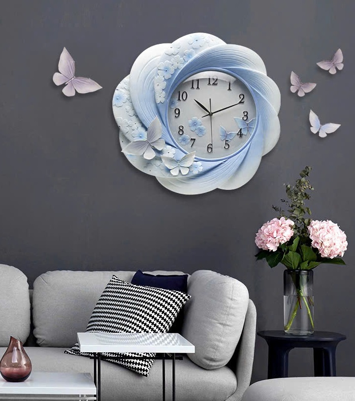 Đồng hồ decor bông hoa SNT3657