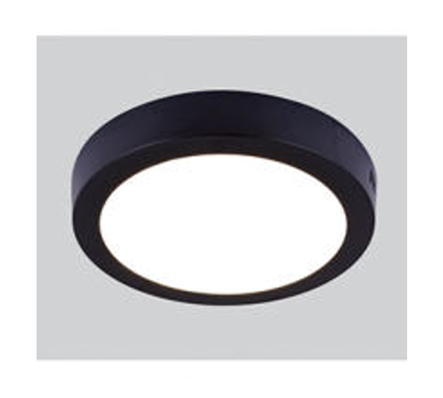 Đèn ốp trần tròn viền đen 6W S001