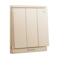 Bộ 3 công tắc B, 1 chiều, bắt vít, có chỉ báo dạ quang 250V - 10A T13