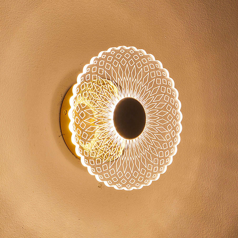 Đèn tường pha lê hoa phong cách Bắc Âu SNT5693