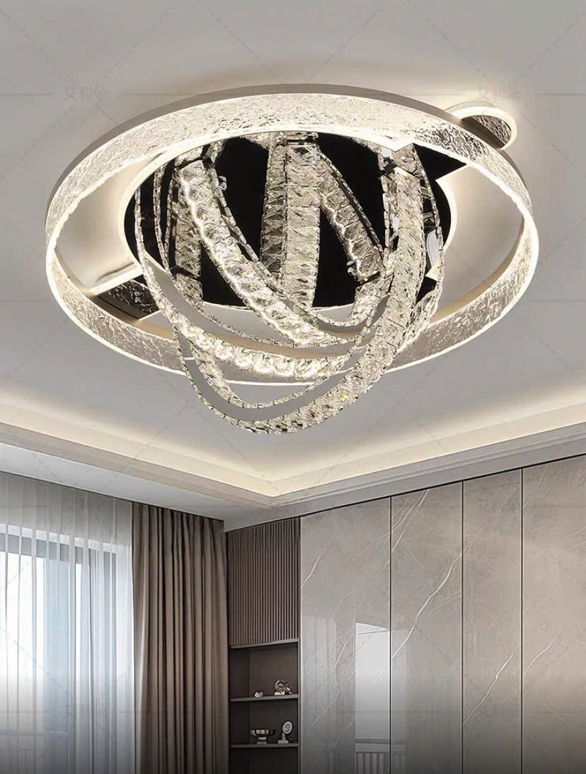 Đèn ốp trần pha lê hiện đại SNT5825