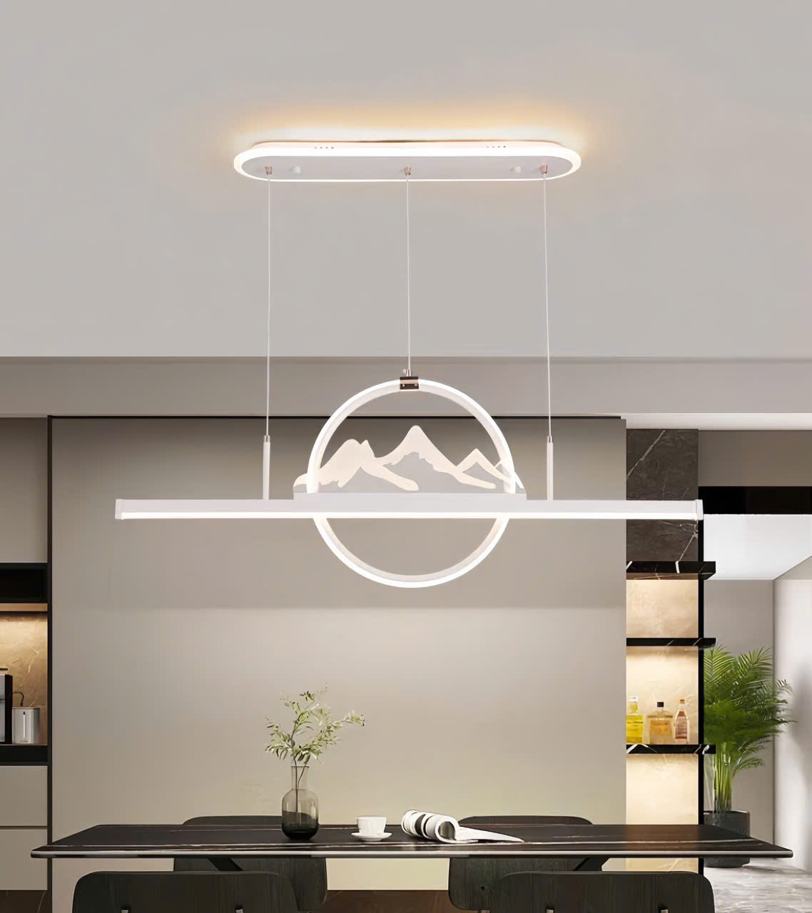 Đèn chùm bàn ăn Mountain Glow hiện đại SNT5831