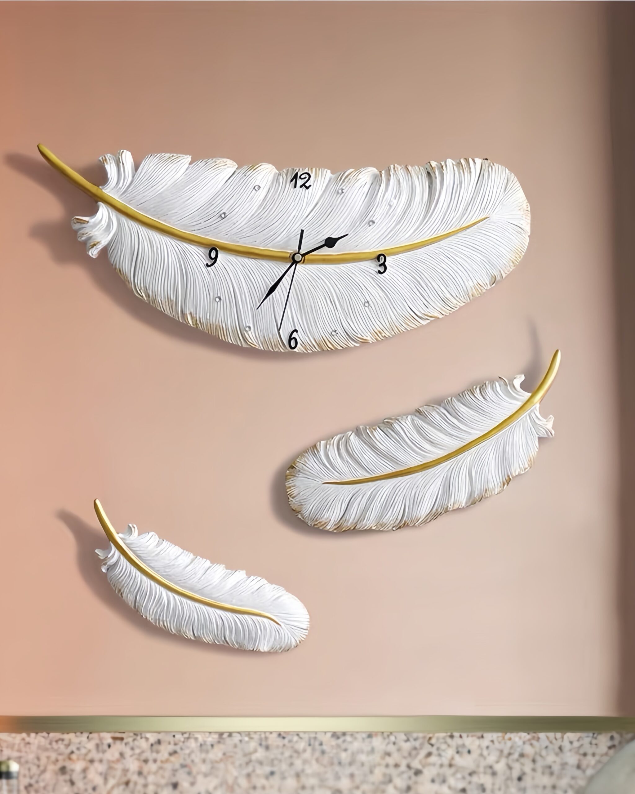 Đồng hồ treo tường lông vũ SNT5845