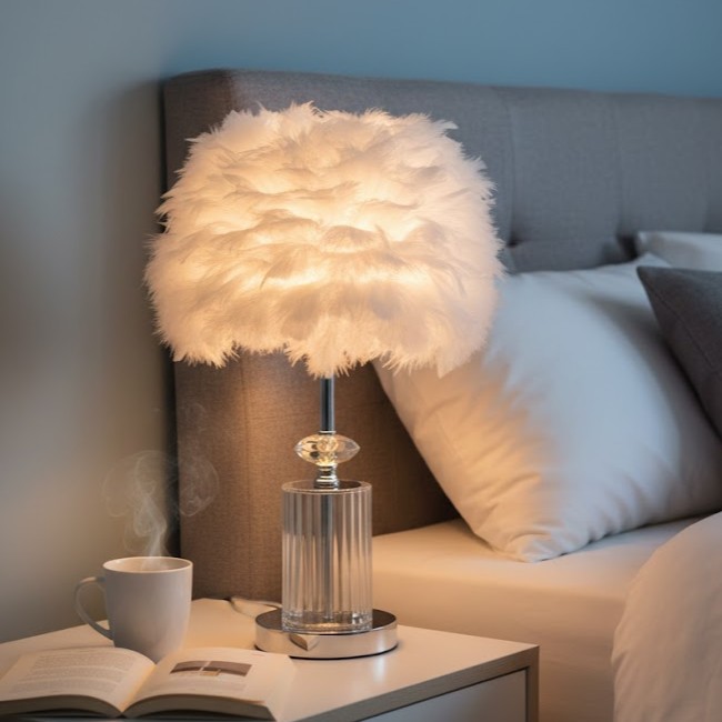 Giữa nhịp sống hiện đại, mỗi góc nhỏ trong ngôi nhà đều cần một điểm nhấn mang lại cảm giác thư giãn và dễ chịu. Đèn bàn trang trí lông vũ chính là lựa chọn hoàn hảo để tạo nên không gian nghỉ ngơi ấm áp, nhẹ nhàng và đầy phong cách cho phòng ngủ của bạn.