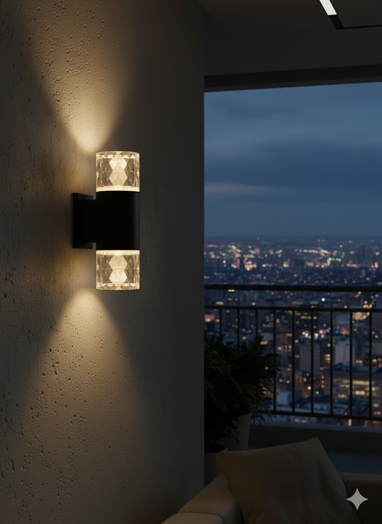 Đèn tường pha lê đối xứng (1-2 bóng) SNT5964