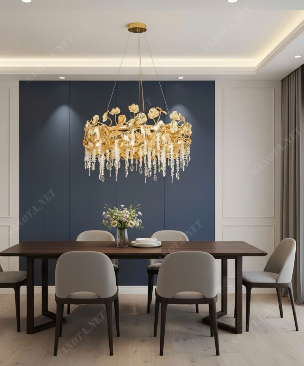 Đèn chùm pha lê vòng tròn hoàng gia SNT5991 - Ảnh 2