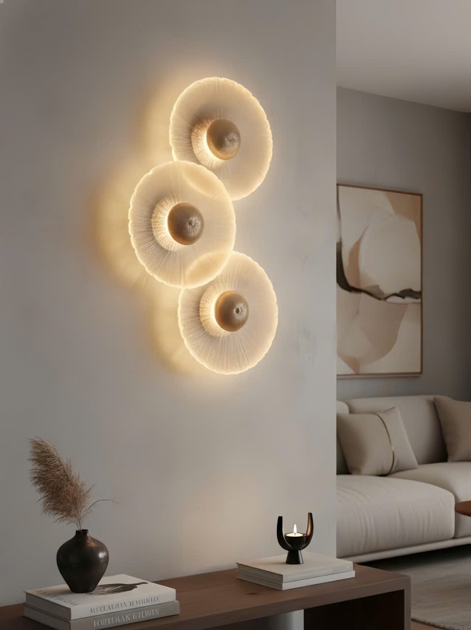 Đèn tường hình đĩa xếp chồng cao cấp SNT6109