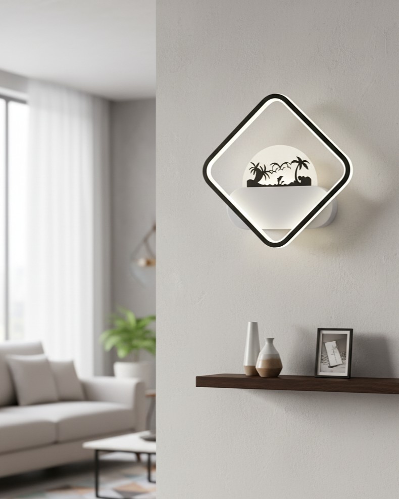 Đèn tường phong cảnh bờ biển SNT6076 nổi bật với thiết kế hình thoi bo góc hiện đại và mạnh mẽ. Tạo ra một khung hình cuốn hút bao bọc lấy phần ...