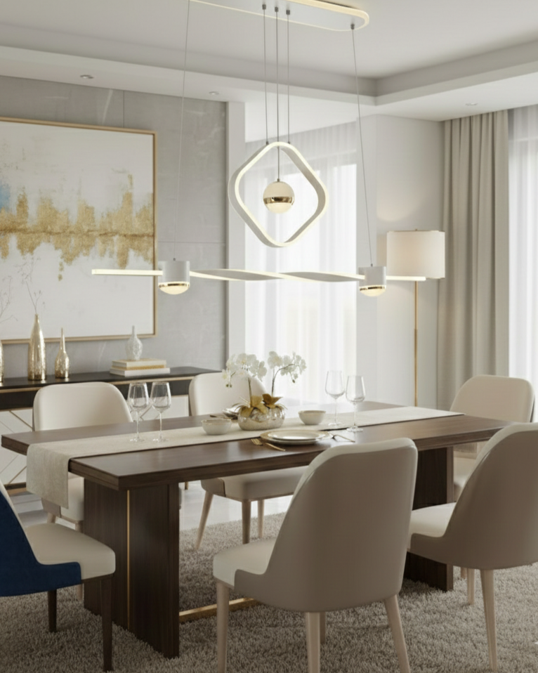 Đèn thả trần hiện đại sóng lượn SNT 5788