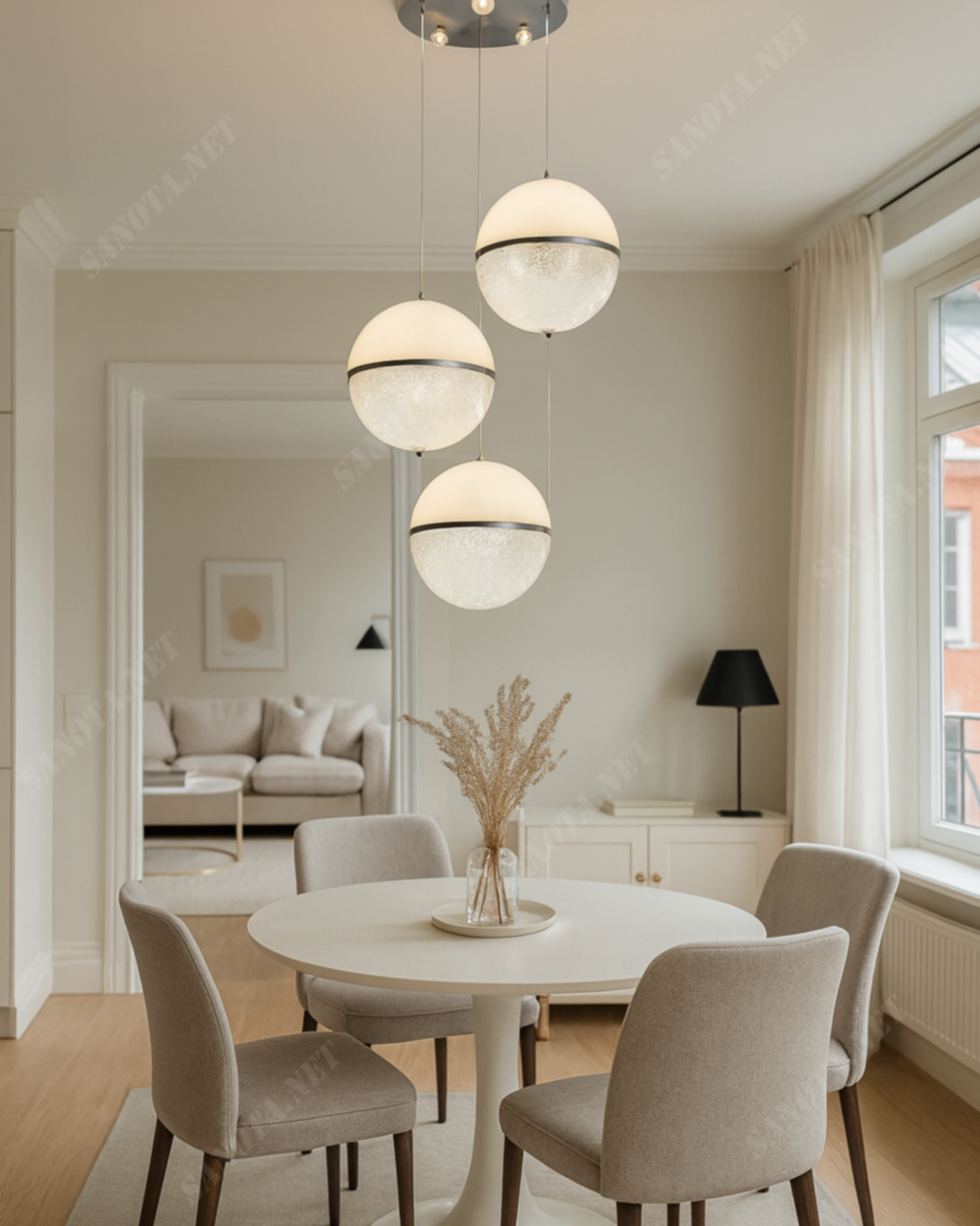 Đèn thả quả cầu lấp lánh SNT5796