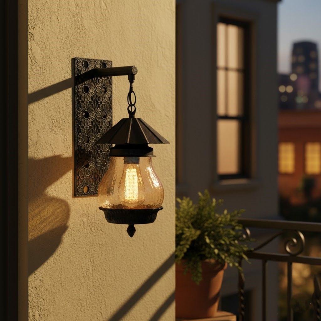 Đèn treo tường phong cách cổ điển với thiết kế khung kim loại vuông vức cùng ánh sáng vàng ấm áp, chiếc đèn tường ngoài trời này mang đến vẻ đẹp thời thượng, phù hợp cho cả ban công, sân vườn hay hành lang. Đèn tường được chế tác từ chất liệu kim loại cao cấp phủ sơn tĩnh điện chống gỉ, kết hợp mặt kính trong suốt giúp ánh sáng lan tỏa tự nhiên và dịu nhẹ. Kiểu dáng hình hộp đơn giản nhưng ấn tượng, tạo chiều sâu cho không gian, làm nổi bật các mảng tường và đường nét kiến trúc hiện đại.