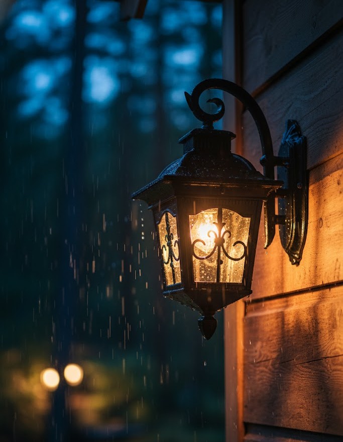 Đèn tường trang trí ngoại thất nổi bật với tone màu đồng ánh kim cổ điển, mang hơi thở của kiến trúc châu Âu. Phần thân đèn được tạo hình tinh xảo với những đường nét mềm mại, kết hợp cùng chao kính trong suốt giúp ánh sáng lan tỏa đồng đều. Nhìn vào chiếc đèn, bạn sẽ cảm nhận được sự chỉn chu, sang trọng và đầy tính thẩm mỹ. Hoàn hảo để làm điểm nhấn tại khu vực cửa chính, hiên nhà hay lối đi sân vườn.