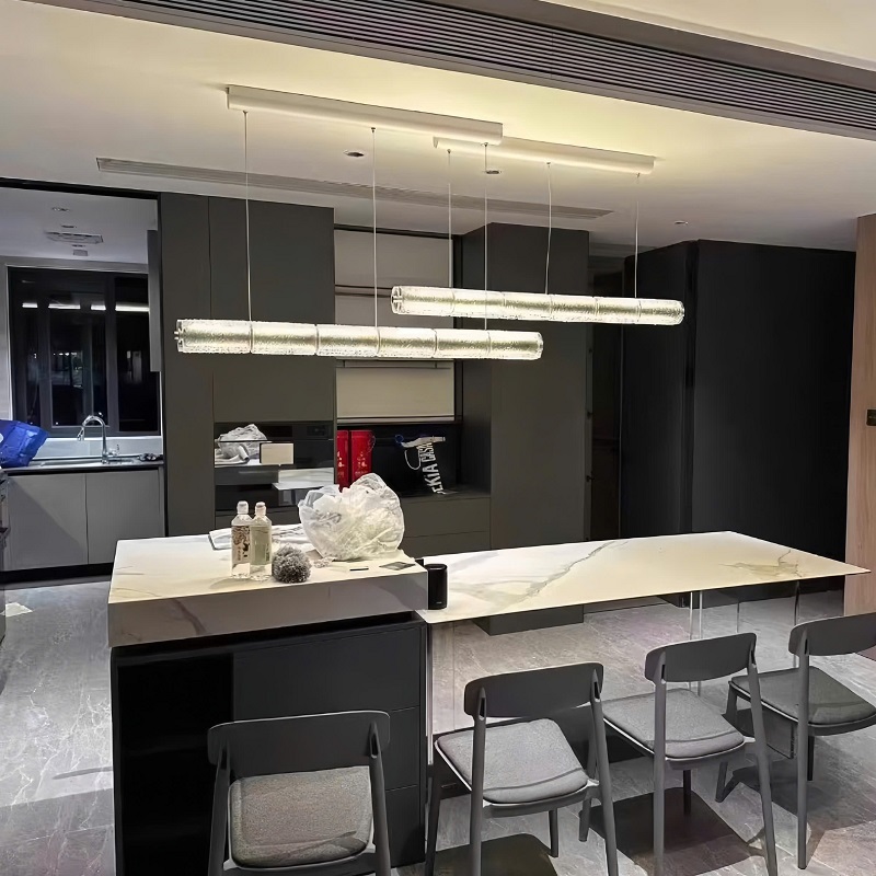 Đèn Thả Bàn Ăn Hình Trụ Dài LED Hiện Đại SNT6089 