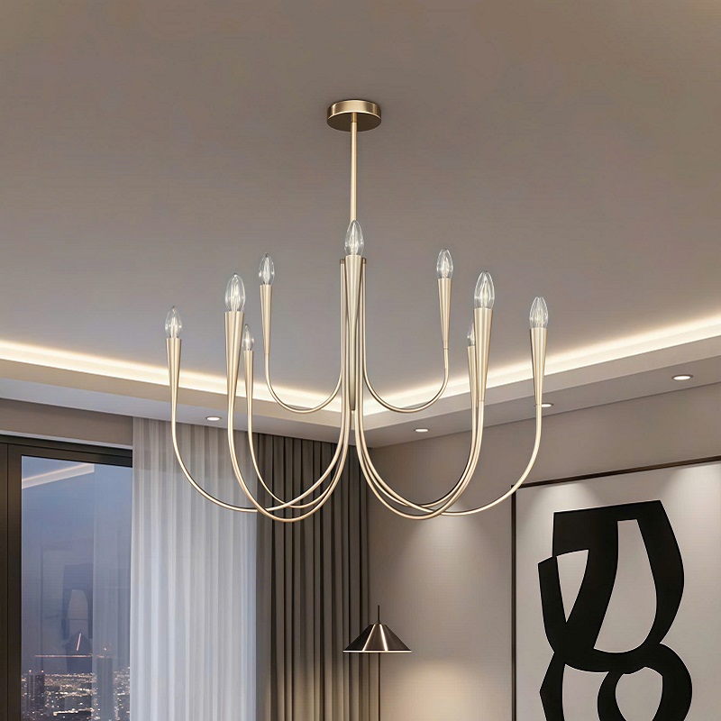 Đèn Chùm Nến LED Hiện Đại SNT6090 