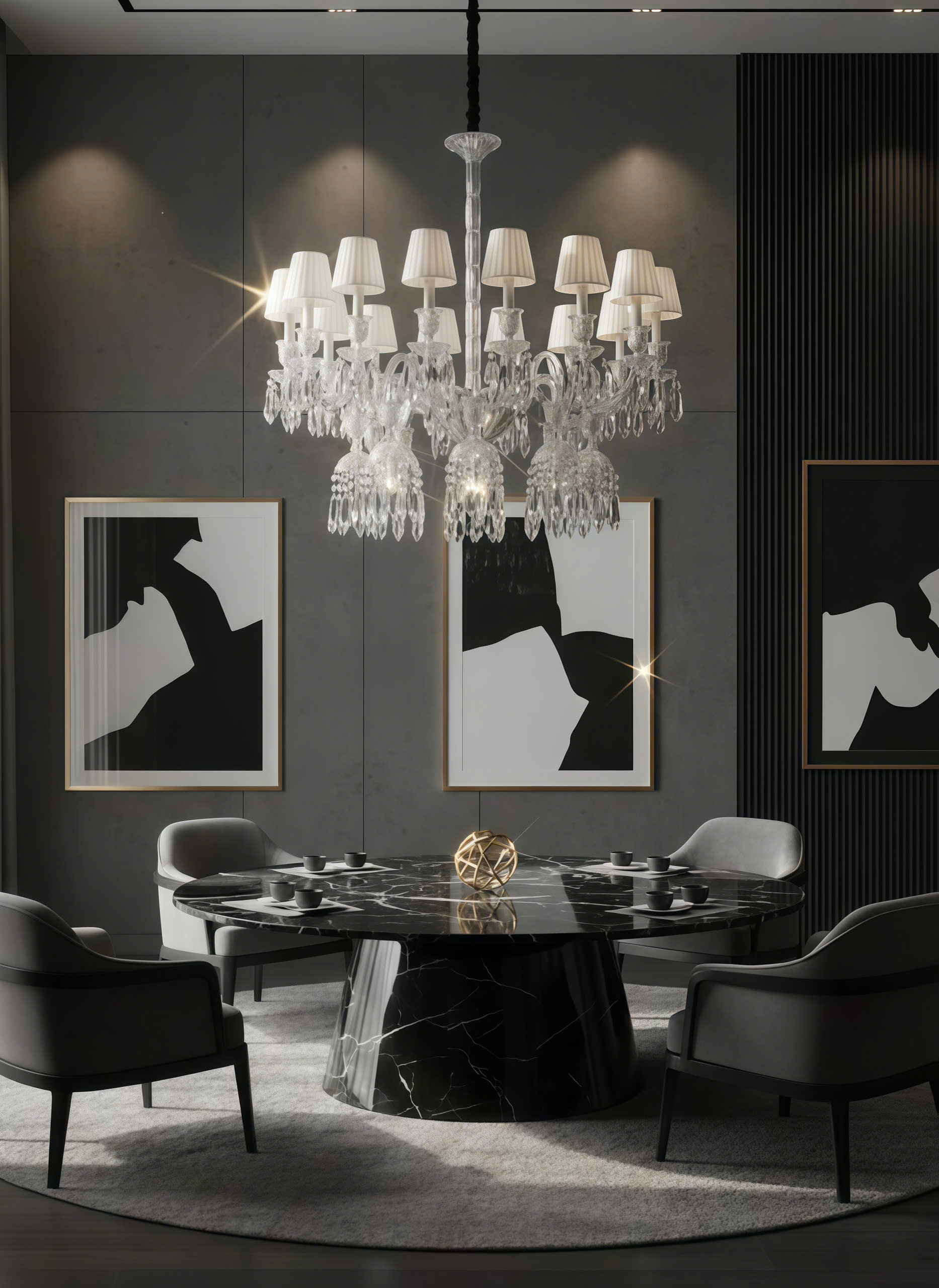 Đèn Chùm Pha Lê Tân Cổ Điển SNT6093 