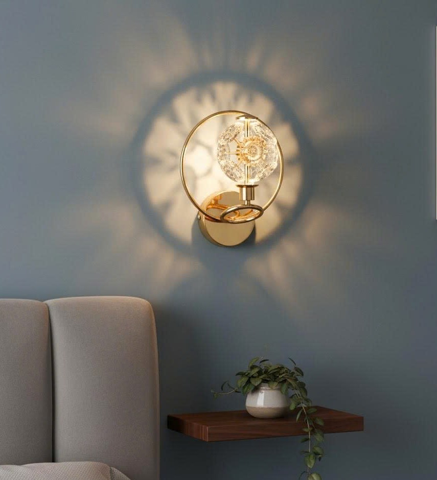 Đèn tường pha lê sắc hoa hiện đại SNT6121