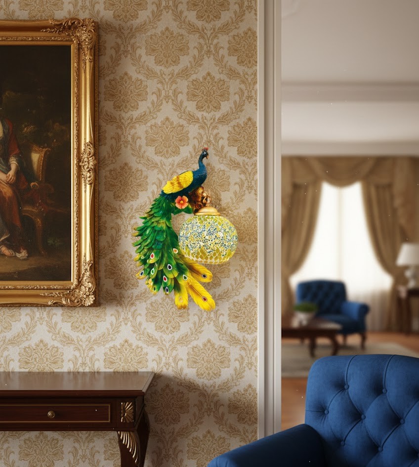 Đèn tường khổng tước hoàng gia SNT6153