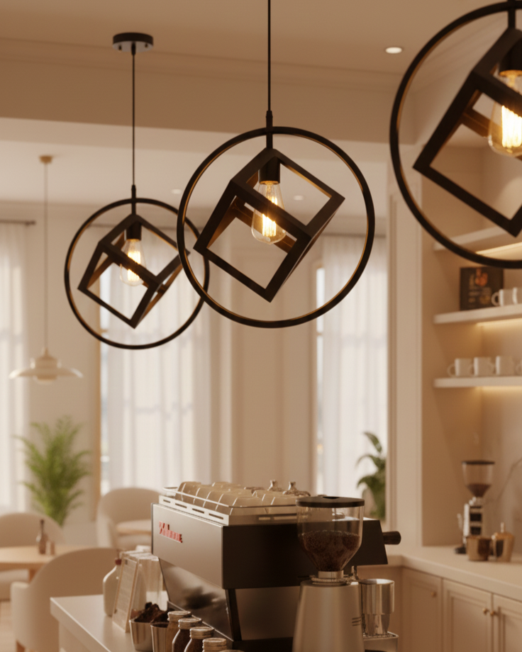 Đèn thả hình khối hiện đại SNT5857